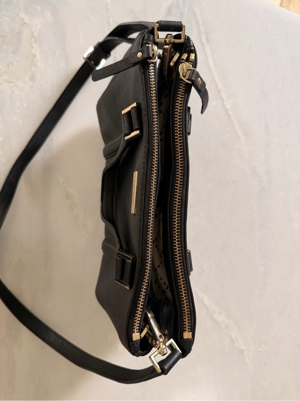kate spade Black Saffiano Shoulder Bag with Gold Hardware - Picture 4 of 6